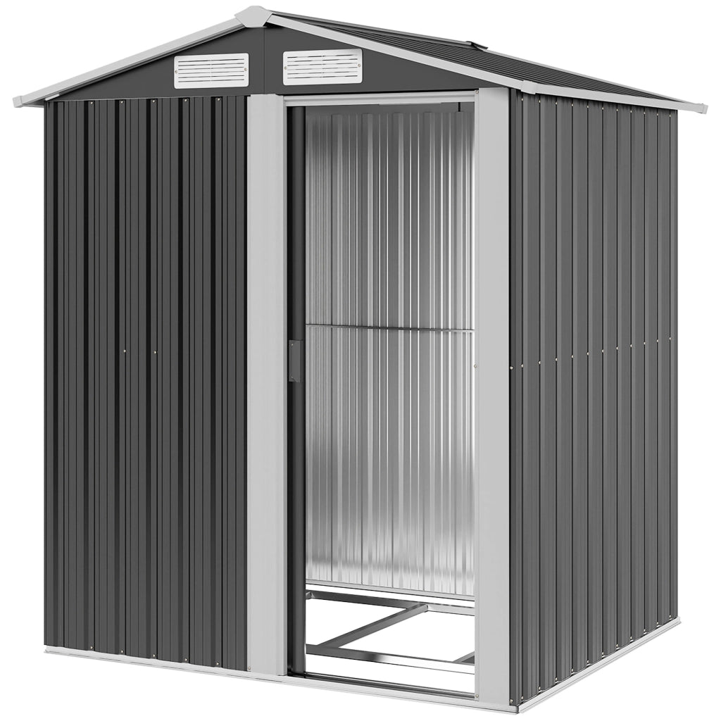 Casetta da Giardino per Attrezzi in Acciaio ¨C zephmum ¨C 152x132x188 cm