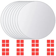 8 Pz Piastrelle a Specchio Rotonde in Vetro cod mxl 53596