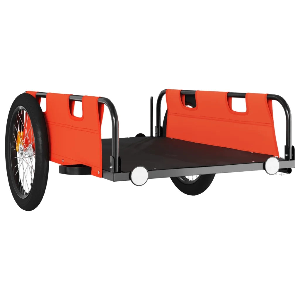 Rimorchio da Bici Arancione e Grigio Oxford e Ferro 94173
