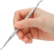 Kit di correzione unghie ingrossate con doppio capo in acciaio inossidabile - strumento per pulire unghie ingrossate - kit di correzione unghie ingrossate.