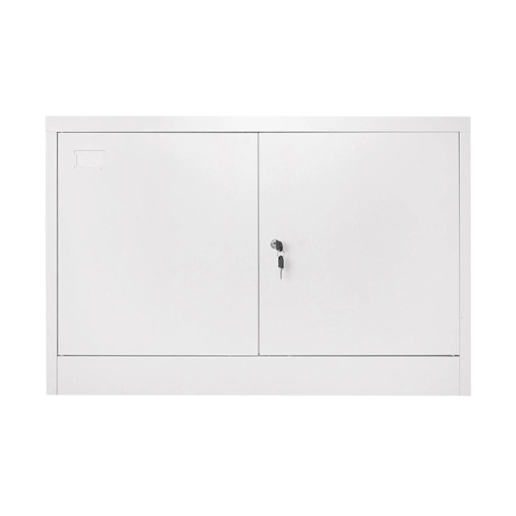 Armadio metallico con 2 ante e 1 ripiano – 900×600×400 mm, grigio Breckner Germany