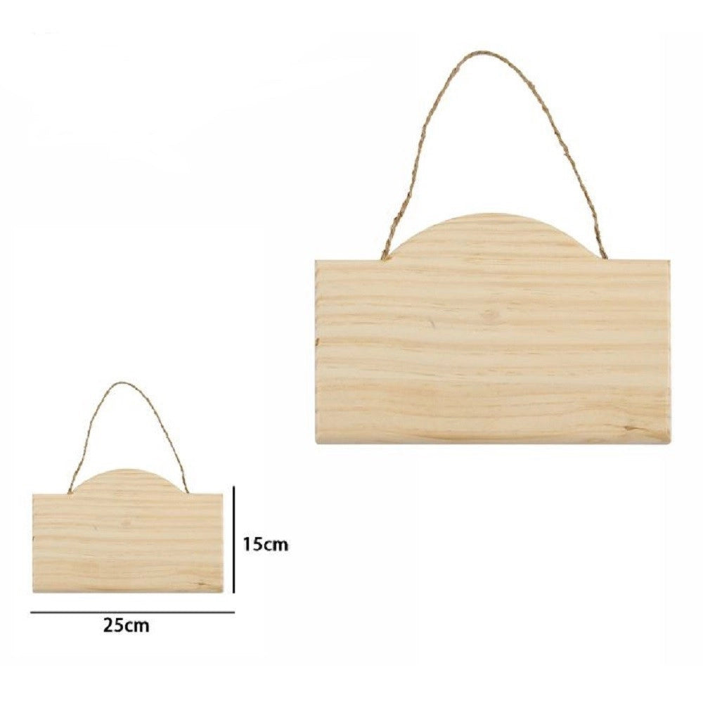 Trade Shop - Decorazione In Legno Decoupage Da Appendere Con Corda Insegna 25 X 15 Cm 74201a -