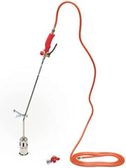 Bruciatore di erbacce a gas - Argento - 0.01kg compreso 5 metro tubo di gas propano