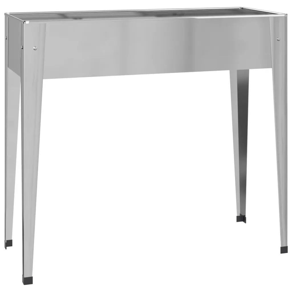 2 pz Fioriere | Cassetta per fiori | Vaso da Giardino Acciaio Zincato