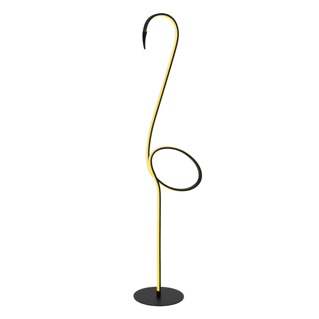 Lampada da terra LED integrato RGB nera Flamingo Lucide