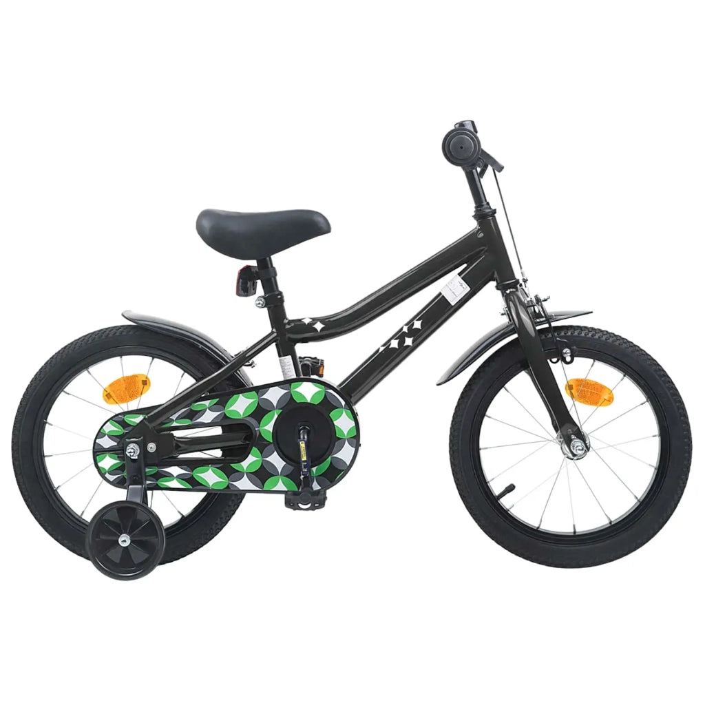 Bicicletta per Bambini 12 Pollici per bambini di 2-4 anni Nero 42009467