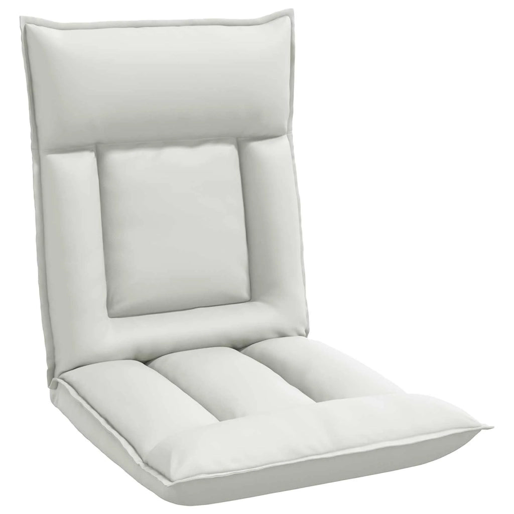 Sedia da Pavimento Bianco 55 x 61 x 70 cm Pelle Sintetica 42028188