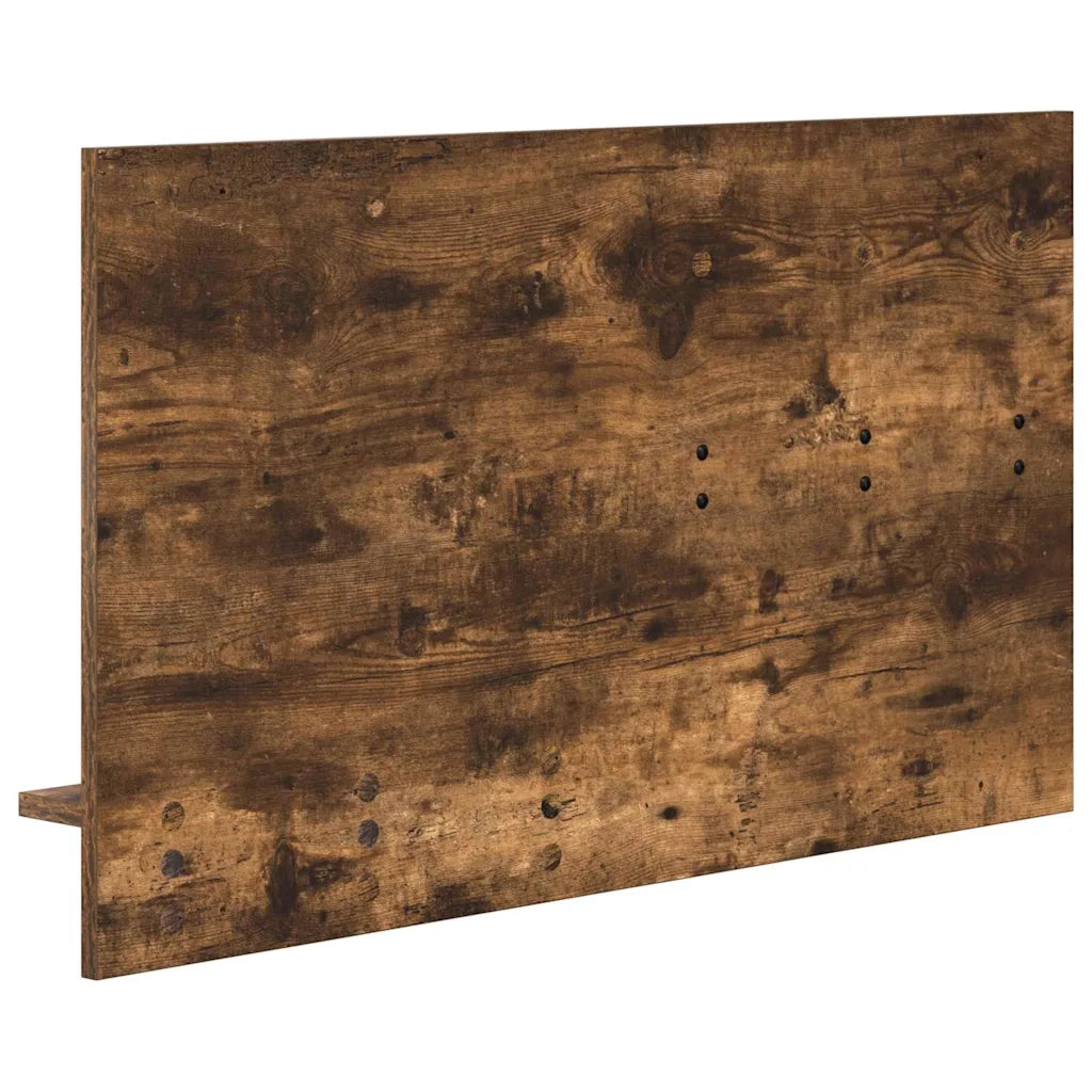 Appendiabiti a muro con lo scaffale Rovere fum¨¦ 90 x 10 x 50 cm CFW8162690