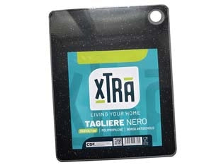 TAGLIERE IN POLIPROPILENE E TPE NERO- - cm.16x23 - spessore cm.0,6 - 3 pezzi XTRA