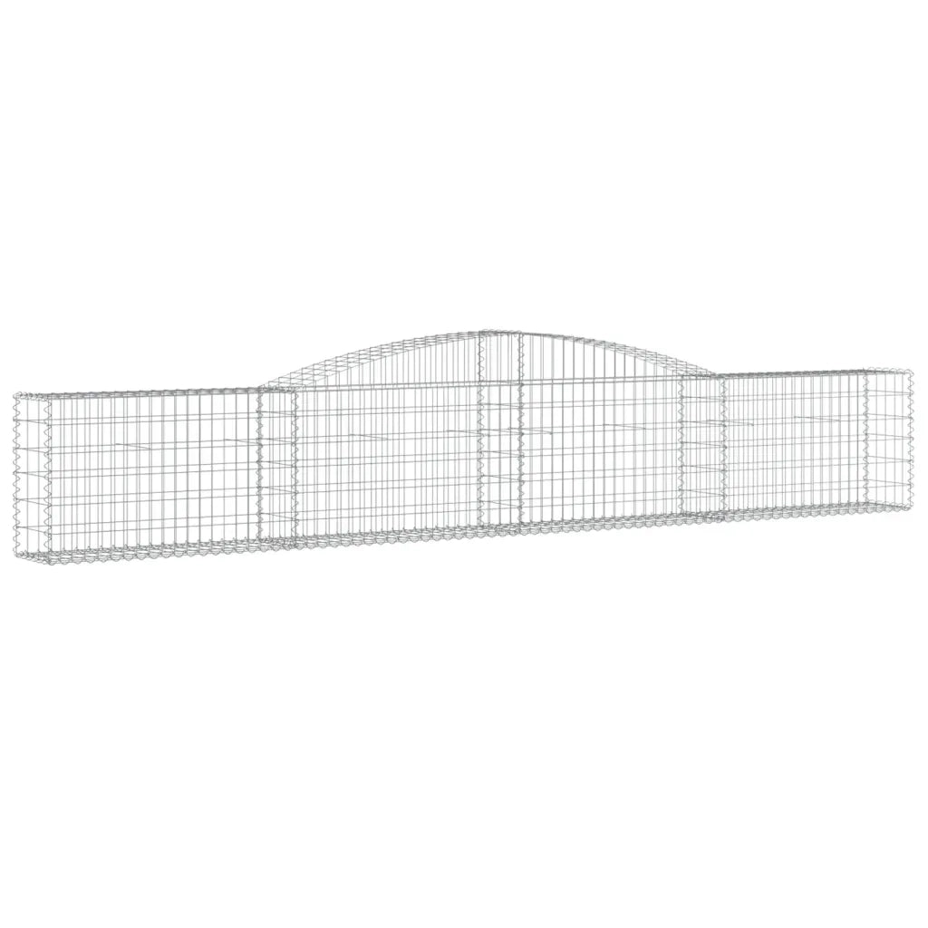 Cesti Gabbioni ad Arco 20 pz 400x30x60/80 cm Ferro Zincatocod mxl 76187