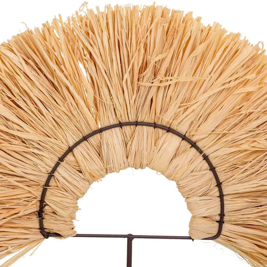 Figura decorativa in fibra naturale marrone 40x02x34,5h
