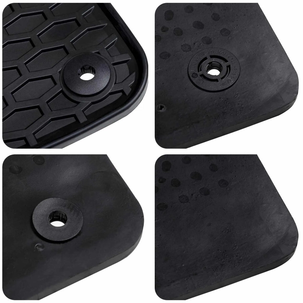 Tappetino per Auto 4 pz Nero Gomma CFW3441743