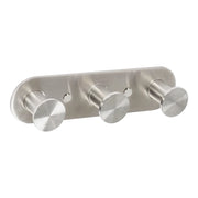 Appendiabito Triplo a Parete Acciaio Spazzolato in Acciaio Inox Aisi 304 Spazzolato Mod. Blizz