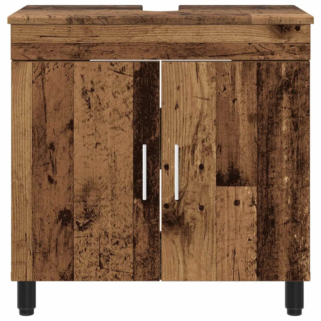 Mobiletto da bagno Legno antico 60 x 35 x 60 cm