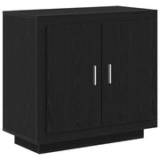 Credenza | Madia | Buffet da pranzo | Armadio da pranzo Rovere Nero 80 x 40 x 75 cm Legno multistrato