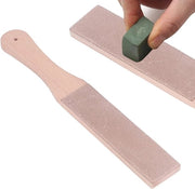 Set di pulitura per stivali in pelle - Blocco di affilatura a doppia faccia - Affilatura e affinamento di coltelli e seghe per legno.