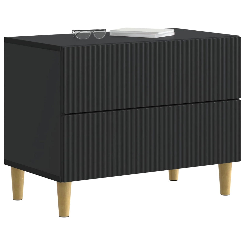 Armadio da Notte Nero 62 x 34,5 x 48 cm Legno ingegnerizzato 894546