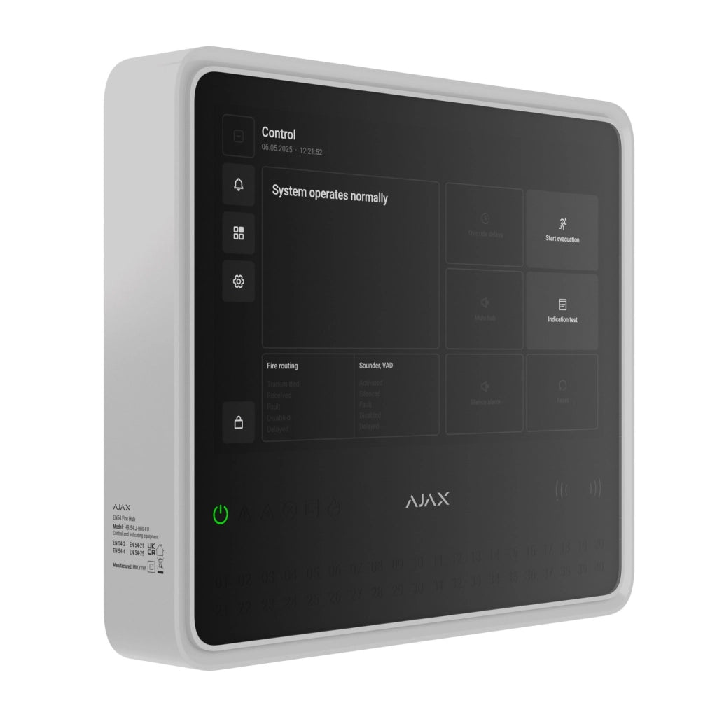 Ajax Hub EN54 Fire Bianco