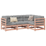 vidaXL Set Divani da Giardino 4 pz in Legno Massello Abete Douglas