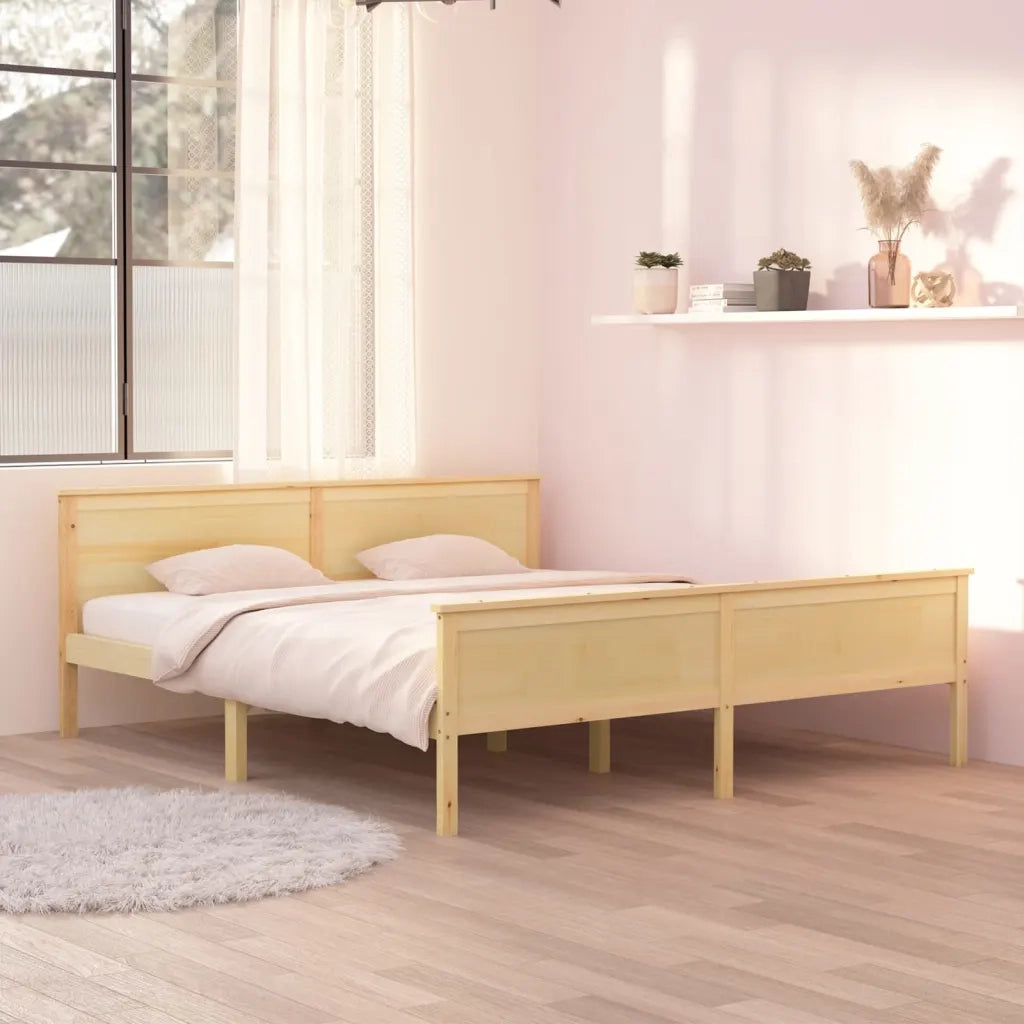 Giroletto-Struttura Letto in Legno Massello di Pino 180x200 cm 166106
