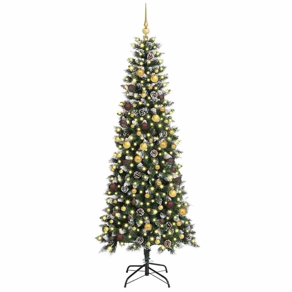 Albero di Natale artificiale con 300 LED Verde 240 cm 3395841