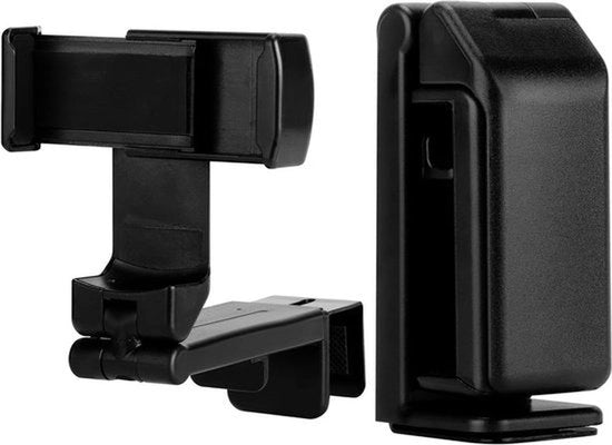 Otturatore universale per smartphone - Navigatore per auto - Nero - Supporto al volante - Grip morbido - Adatto a tutti i dispositivi mobili