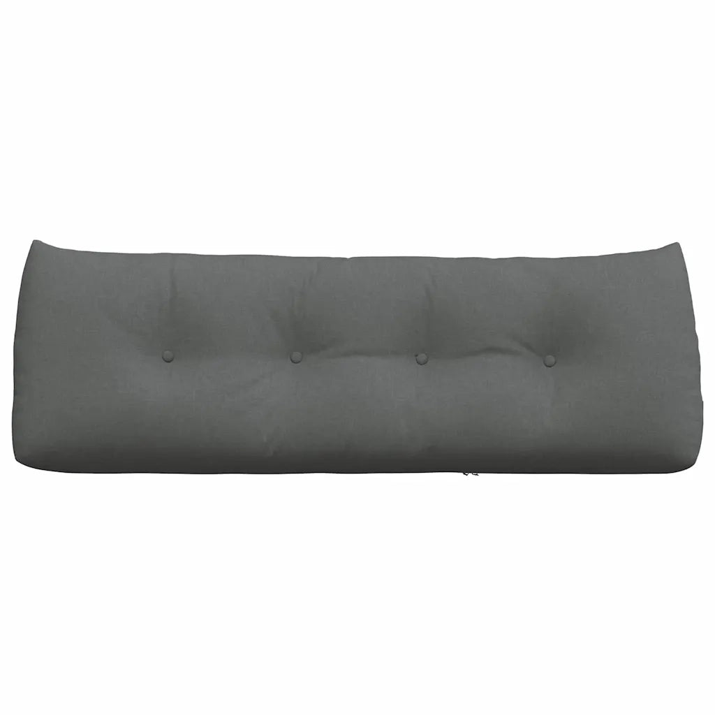 Cuscino per Schiena Grigio scuro 140 x 24 x 50 cm Tessuto