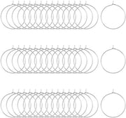 Vetrini di identificazione per bicchieri 200 pezzi - Marcature per bevande - Identificazione del vetro - Decorazione - Sostenibile - Acciaio inossidabile