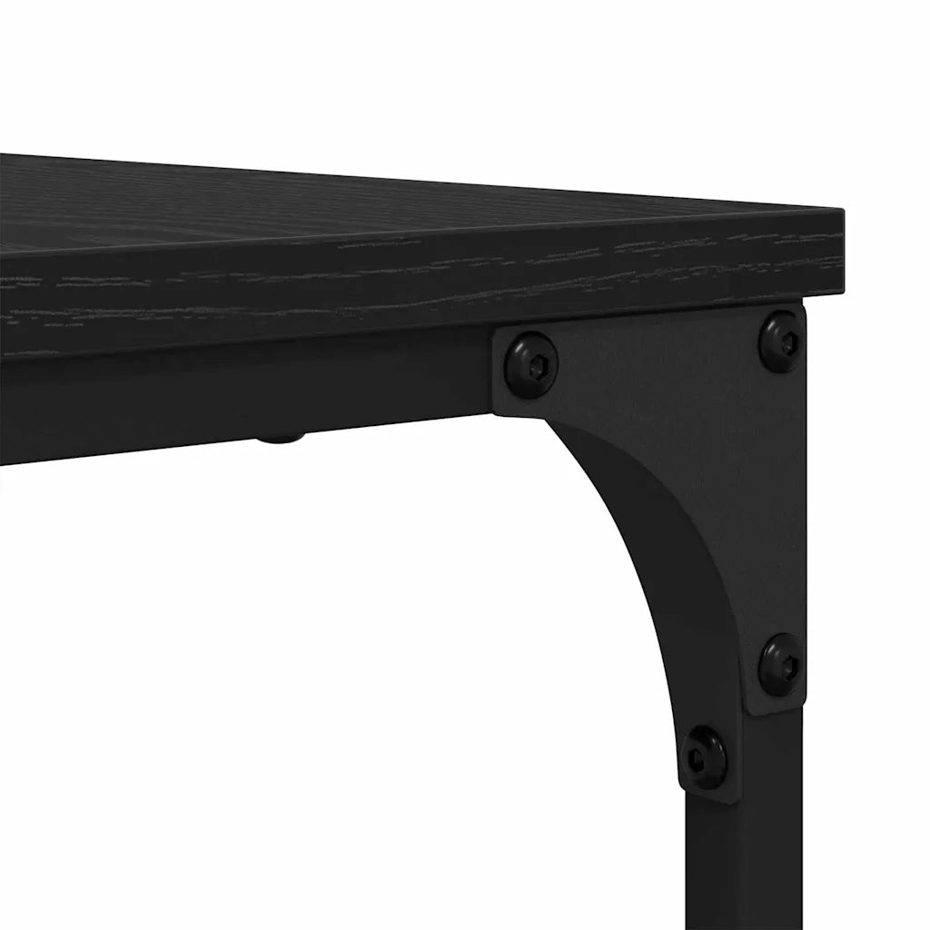 Tavolino da salotto 2 pcs Rovere Nero Legno multistrato 881895