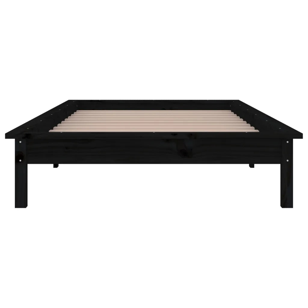 Giroletto con LED Nero 90x200 cm in Legno Massello cod mxl 59534