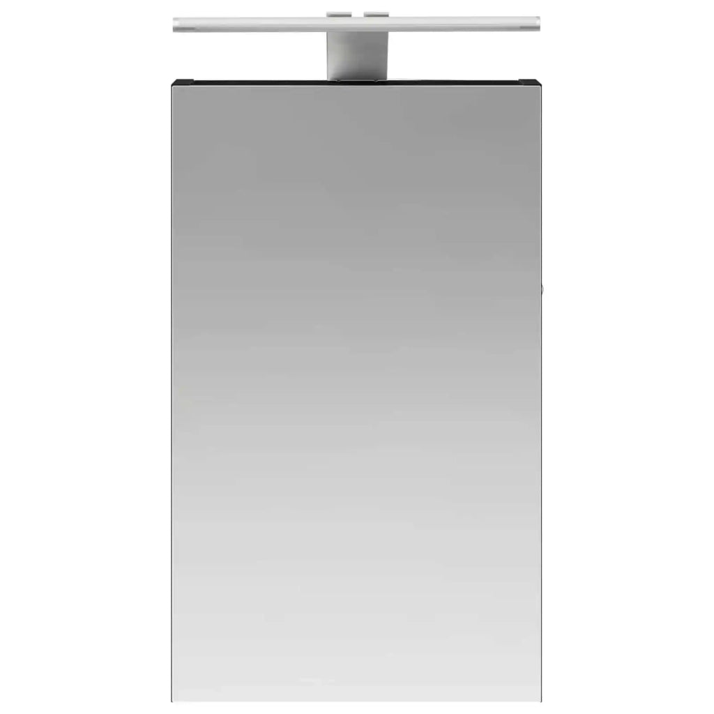 Mobiletto per specchio da bagno Rovere Nero 30 x 10,5 x 50 cm 889016