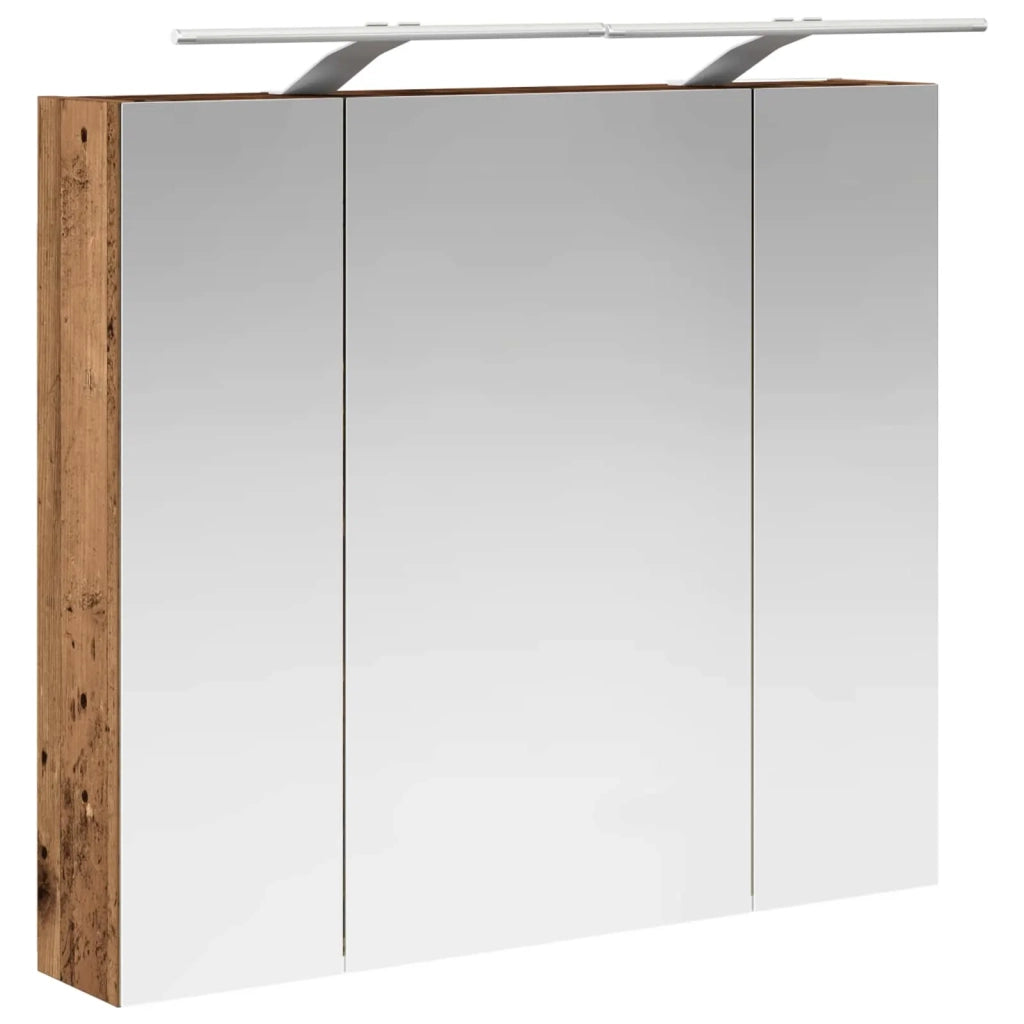 Mobiletto per specchio da bagno Legno vecchio 80 x 14.5 x 70 cm 889117