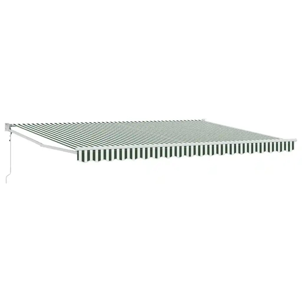 Tenda da Sole Verde e Bianco 450 x 300 x 165 cm 3331076