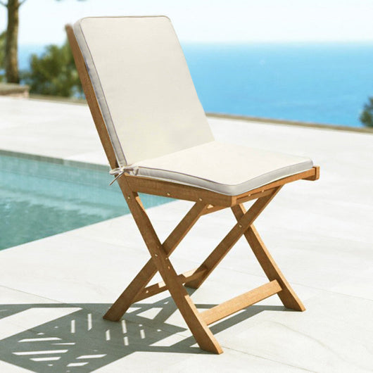 Cuscino Real Medio 95x44x4 cm in Poliestere Ecrù