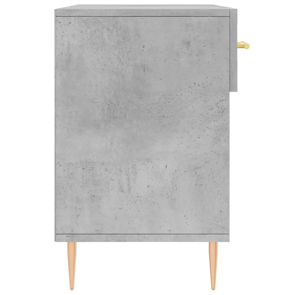 Panca Porta Scarpe-Sgabello-Panca Scarpiera Grigio Cemento 102x35x55cm Legno Multistrato 113869