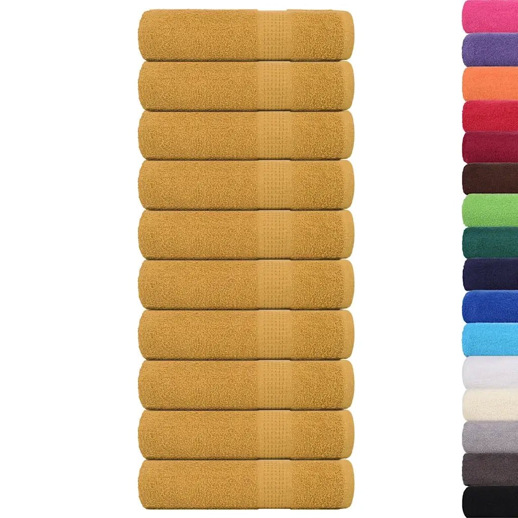 Asciugamani da doccia FROGN 10 pz Oro 70x140 cm 360 g/m² 136811