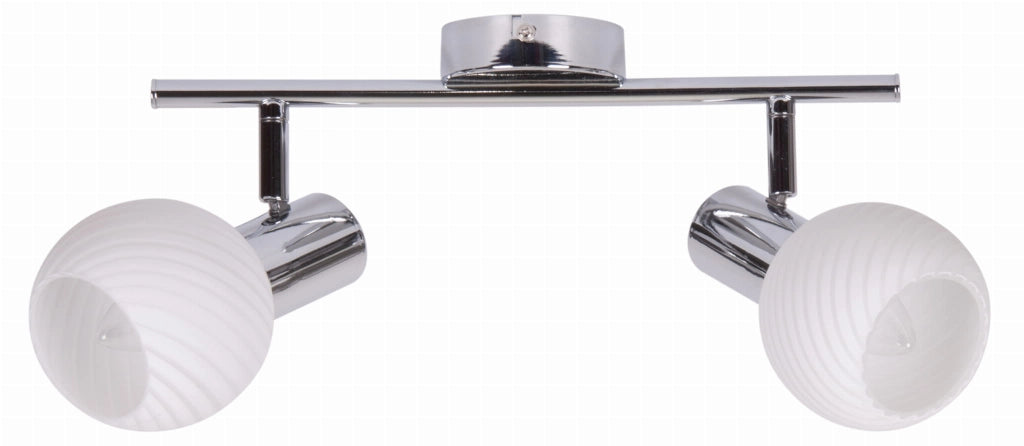 Candellux TURNO plafoniera cromata vetro 2xE14 43cm