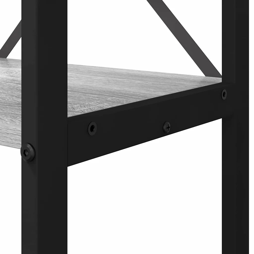 Libreria-Scaffale per Libri-Mobile di Stoccaggio Grigio sonoma 40 x 30 x 85 cm Legno multistrato 569589