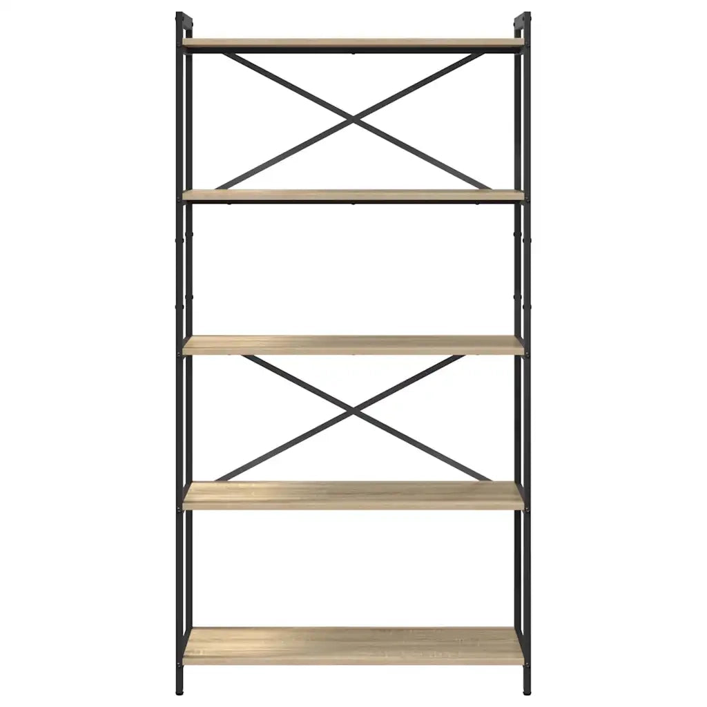 vidaXL Libreria rovere sonoma 80 x 30 x 153 cm Legno multistrato