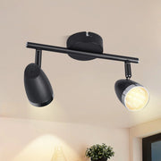 ZMH Faretto da soffitto a 2 luci 6W orientabile a 350° Lampada da soffitto Soggiorno