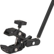 Supporto Magico con Chiusura Super Crab per installazione di macchina fotografica DSLR - Illuminazione LED per flash - Display LCD - Acciaio Inossidabile - Rotazione 360 Gradi - Leggero e Portatile .