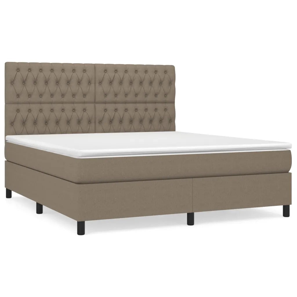 Giroletto a Molle con Materasso Tortora 180x200 cm in Tessutocod mxl 99727