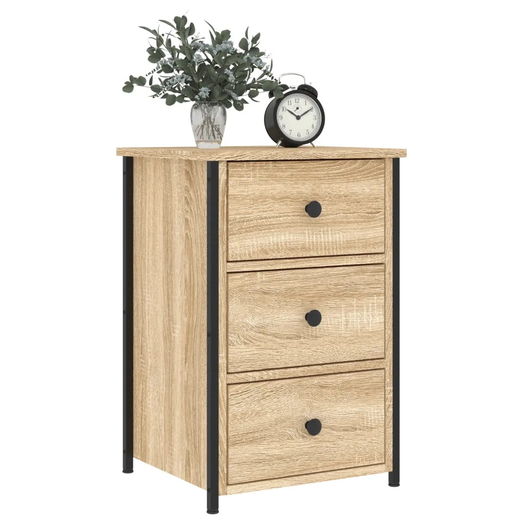 Comodini 2 pz-Set di 2 Tavolino da notte Rovere Sonoma 40x36x60 cm in Legno Multistrato