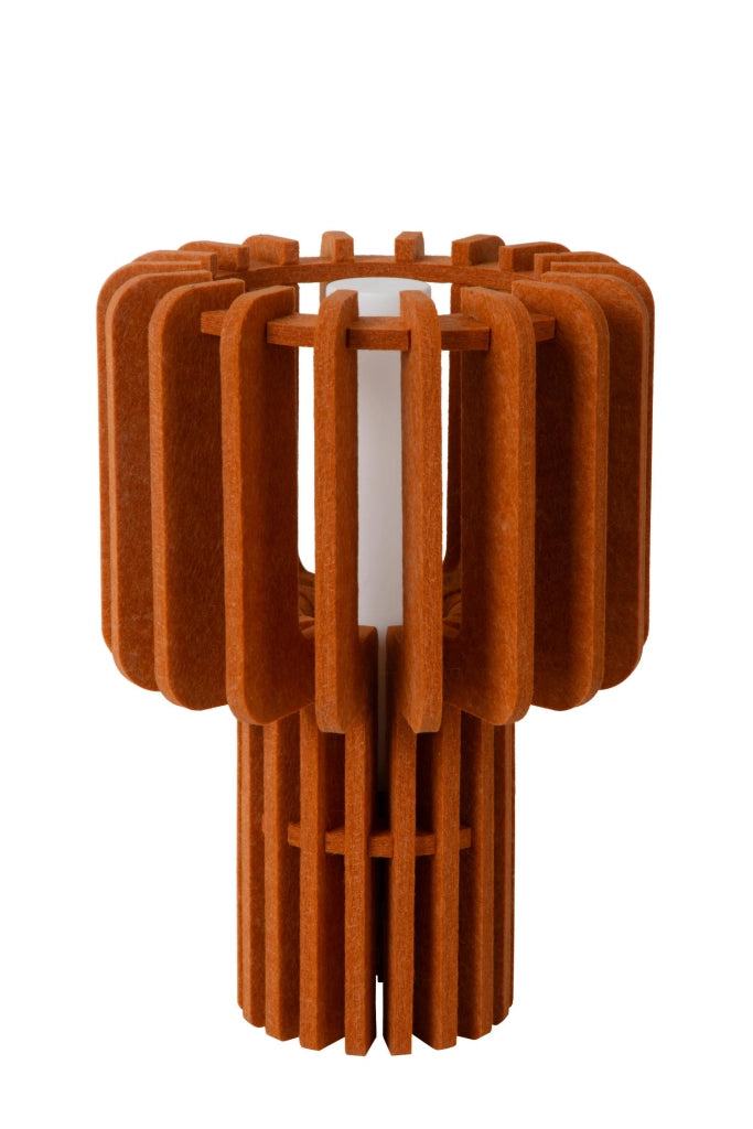 Lampada da tavolo japandi ROLLO 1xE27 terracotta Lucide