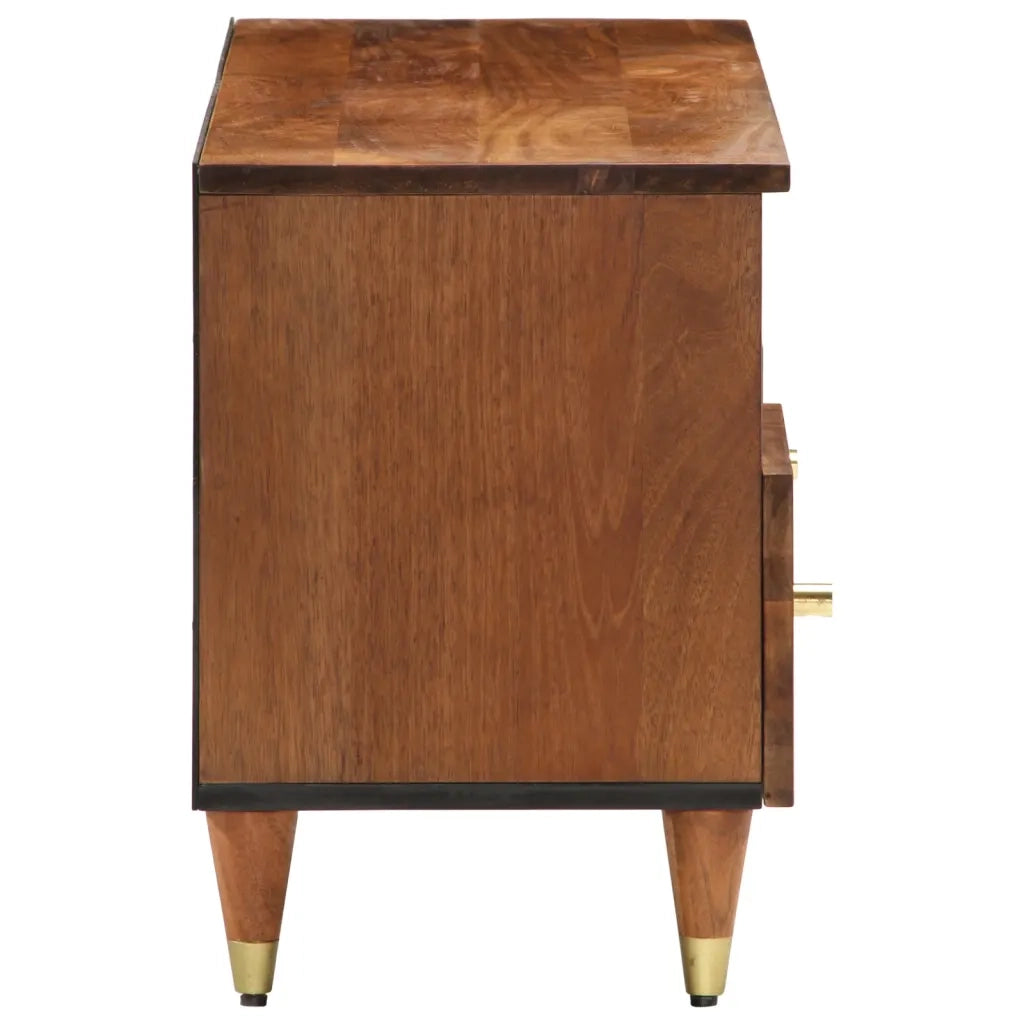Mobile Porta TV 100x33x46 cm in Legno Massello di Mango