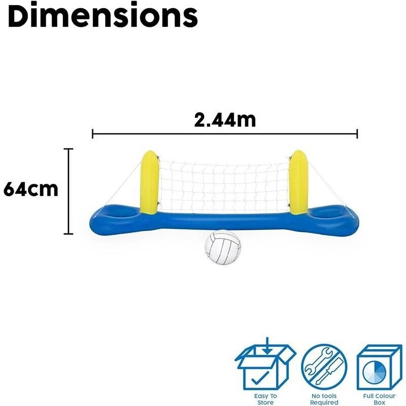 RETE DA PALLAVOLO GALLEGGIANTE  252X64 CM CON PALLA GONFIABILE