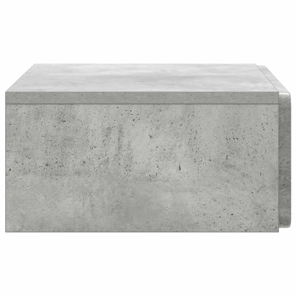 Tavolino da Parete Laterale Grigio Cemento 59 x 34,5 x 17 cm 898318