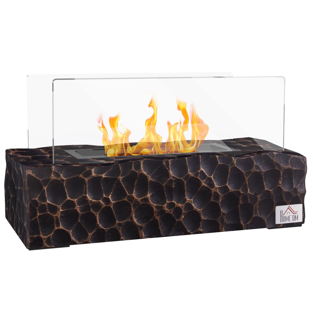 Tavolino da salotto biocamino ¨C zephmum ¨C 33x16x18cm nero