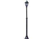 LAMPIONE SU PALO MODELLO BERLINO- - 100w IP44 cm.23x210h. colore nero - 1 pezzi SYNTESY
