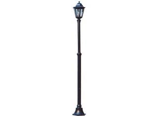 LAMPIONE SU PALO MODELLO BERLINO- - 100w IP44 cm.23x210h. colore nero - 1 pezzi SYNTESY